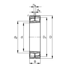 {(dio)ĝLS 23218-E1A-K-M, (j) DIN 635-2 ˜ʵҪߴ, FF 1:12