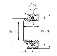 {(dio)ĝLS 23152-K-MB + H3152X, (j) DIN 635-2 (bio)(zhn)Ҫߴ, F׺;o
