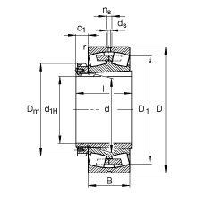 {(dio)ĝLS 23284-B-K-MB + H3284, (j) DIN 635-2 ˜ʵҪߴ, F׺;o