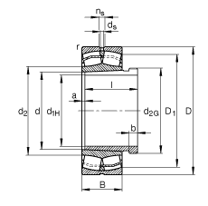 {(dio)ĝLS 22310-E1-K + AHX2310, (j) DIN 635-2 (bio)(zhn)Ҫߴ, F׺ж