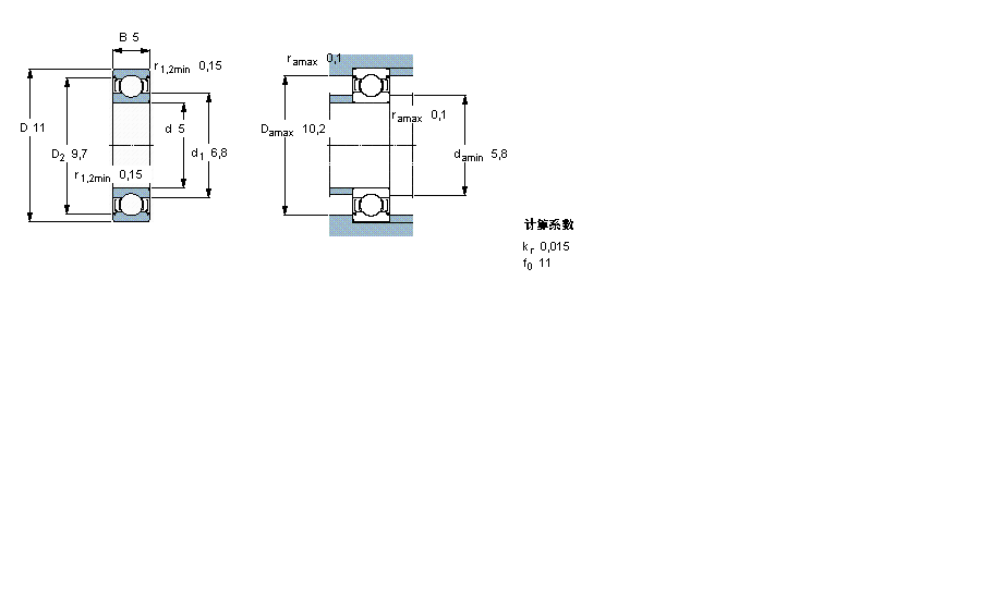SKF S, , m628/5-2ZӱD