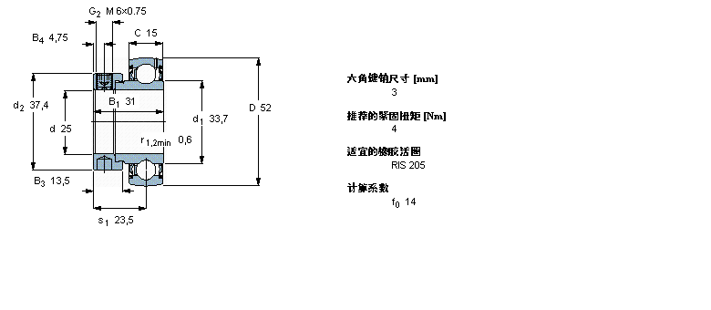 SKF Y-ʽSԪ, _SƫioSh(hun), ӢSYEL205-015-2FӱD