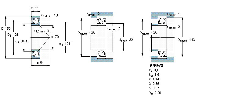 SKF ǽ|S, 7314BECBJӱD