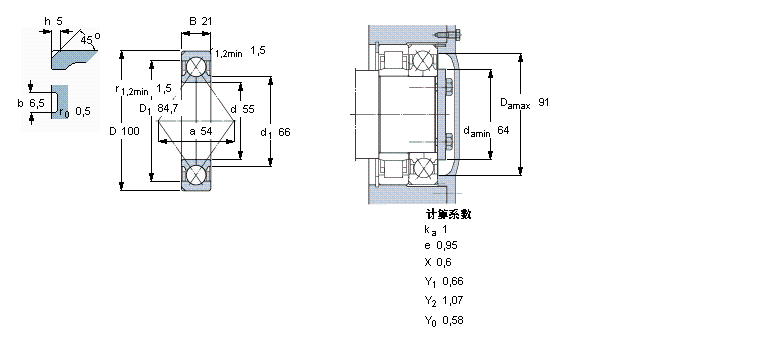 SKF ǽ|S, c(din)|SQJ211MAӱD