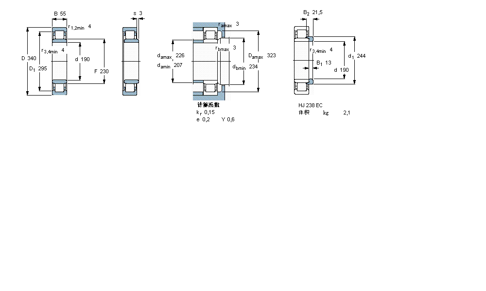 SKF ALS, , NJ O(sh)Ӌ(j)NJ238ECMAӱD