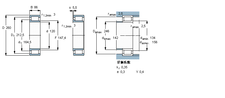 SKF ALS, НMbL, NCF OӋNCF2224VӱD