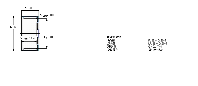 SKF LS, _Ȧ, _(ki)ʽβ, ܷHK4018RSӱD