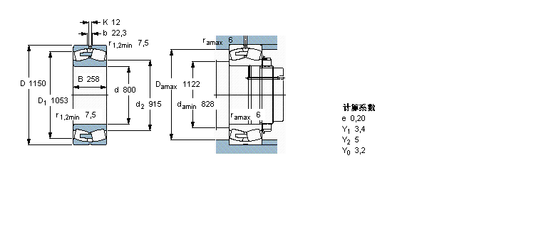 SKF LS, A͈AF, AF̓(ni), oܷ249/800CAK30/W33ӱD