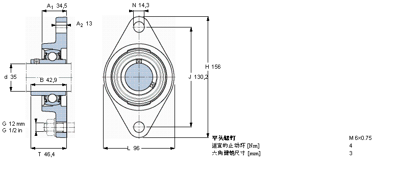SKF ڸߜصY-SІԪmԪEAS, ӢSFYT1.1/4TF/VA228ӱD
