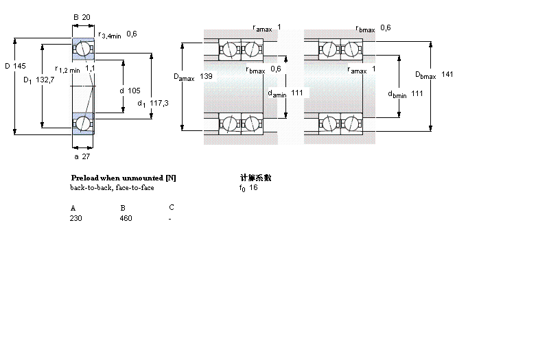 SKF ǽ|S, , ACD, contact angle 25°71921ACD/P4AӱD