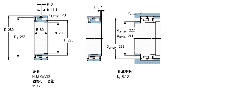 SKF ALS,p, , NNU O(sh)Ӌ(j)NNU4940B/SPW33ӱD