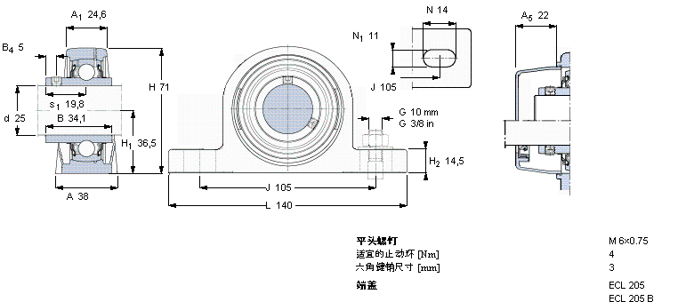 SKF Y-ʽSԪ, Sƽ^iʳƷИI(y)Ļ֬, SSYL20TR/VE495ӱD