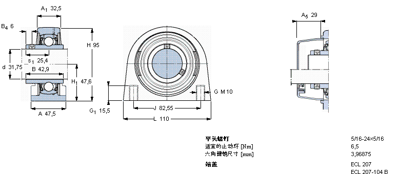 SKF Y-ʽSԪ, ̻Sƽ^iʳƷИI(y)Ļ֬, SSYFL30TR/VE495ӱD
