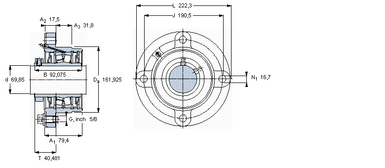 SKF mĝLSІԪ, i׺ͲӢƵS, locating units, general conditions (double-lip seals)FYRP2.3/4HӱD
